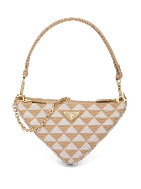 prada logo purse|designer bag with triangle logo.